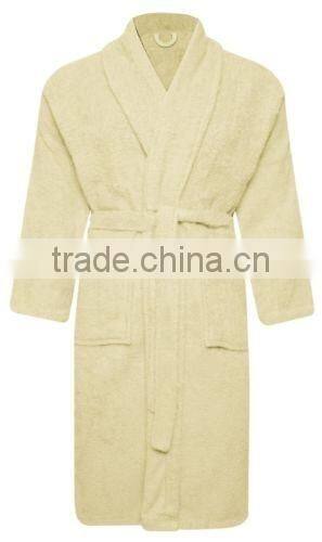 Wholesale adults 100% cotton terry bathrobe