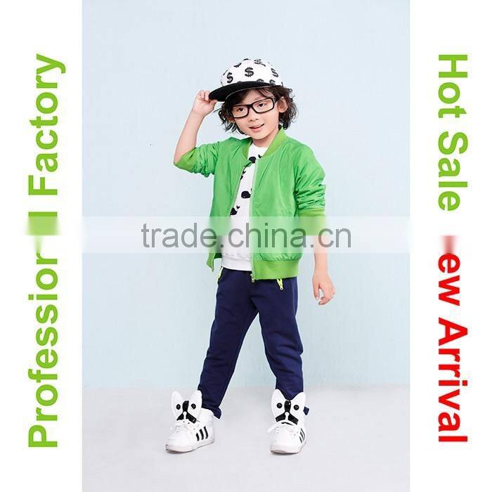 2015 custom wholesale children clothes set made in korea