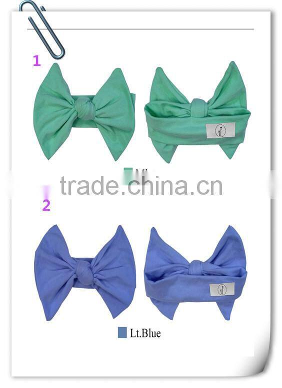 2017 Fancy solid color fabric baby headband custom multifunctional headwear Hair Accessories