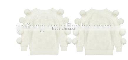 Latest New Style Children Wear Pom Pom Sweater