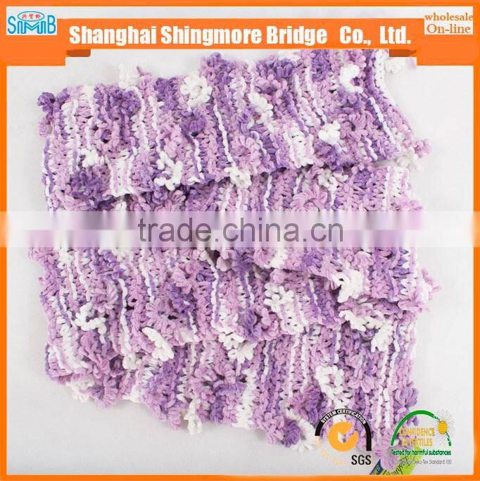 China novelty flower yarn supplier hot wholesale scarf fusion yarn for yarns knitting