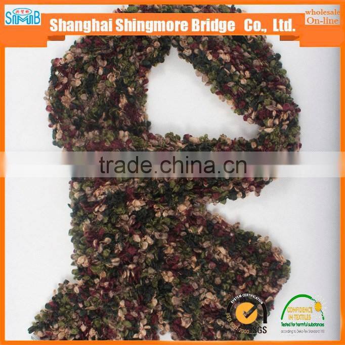 alibaba chiina fancy yarn supplier cheap sales high standard 100% polyester boucle yarn with balls for knitting