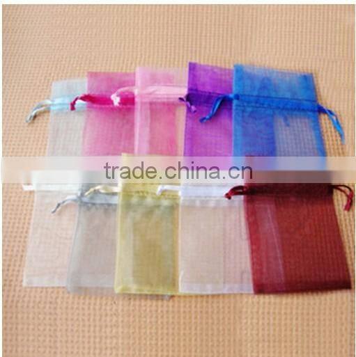13x18cm Mixed Color Jewelry Packing Drawable Organza Bags Wedding Gift Pouches