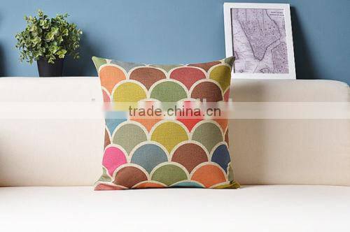 colorful geometry pattern pillow case cushion cover