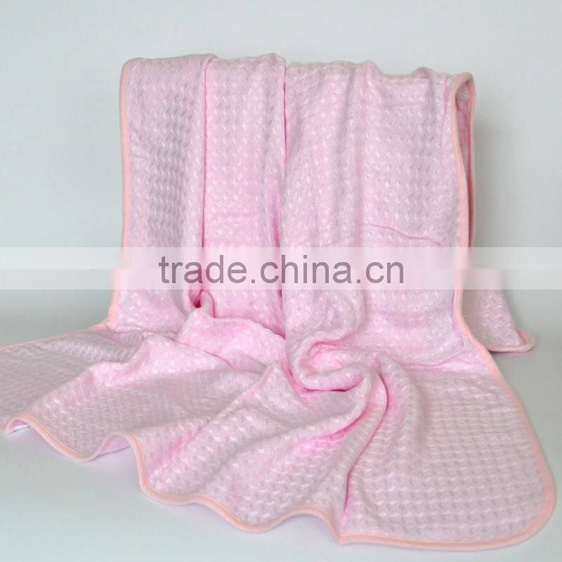 hot sale square plain dyed eco-friendly baby blanket