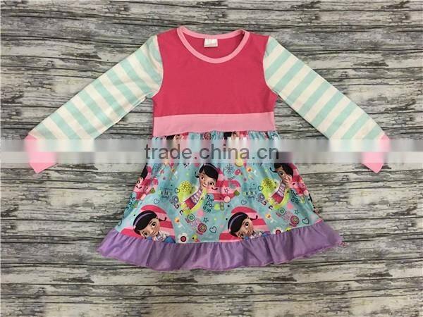 Bunny with chick smocked bishop dress for Easter