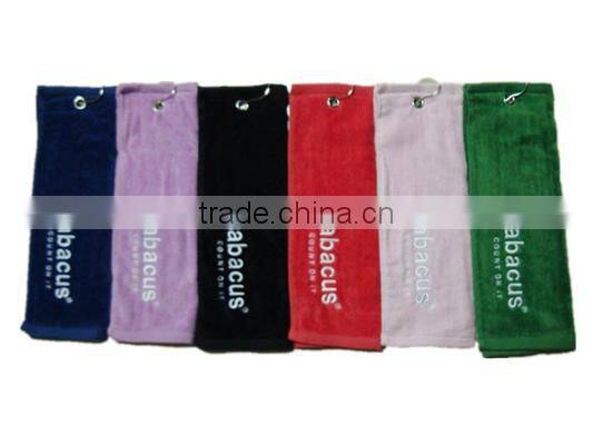 100 cotton fitness towel terry golf towel custom gym towel