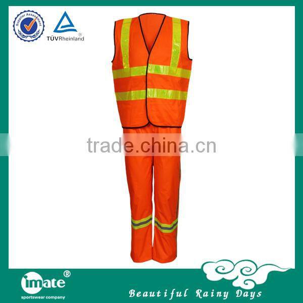 Fashional designed waterproof plastic hoodie raincoats with hat