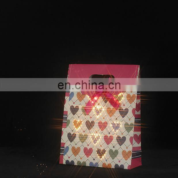 New design lighting up Christmas paper decorative bags