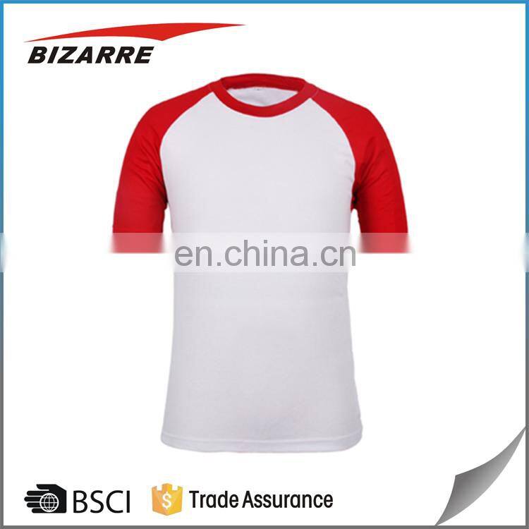 Simple raglan sleeve sport shirts sublimation printing