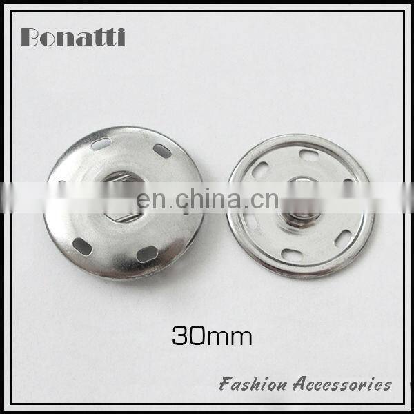 30mm metal sewing on snap button