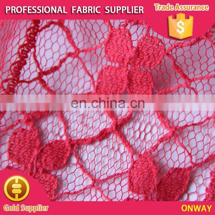 100%Nylon beautiful lace for all ladies' garment accessories