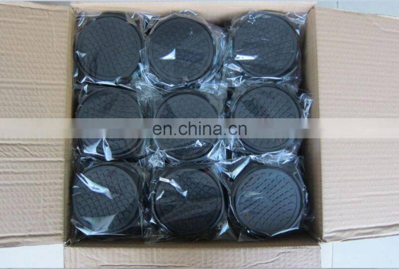 Custom soft round rubber pvc coaster