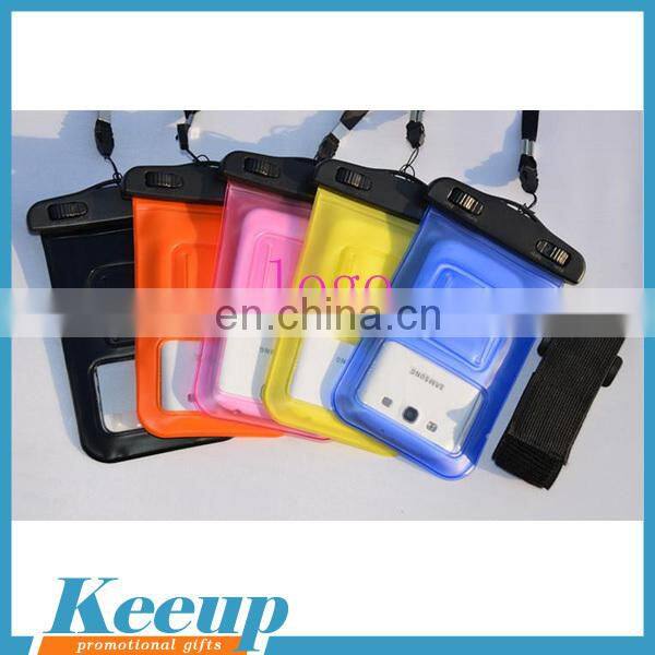 Wholesale waterproof transparent PVC cell phone for advertising
