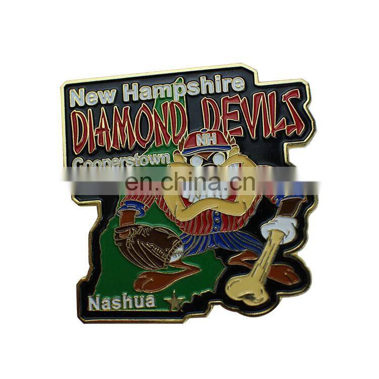 high quality cheap wholesale die struck custom horse soft enamel metal pin
