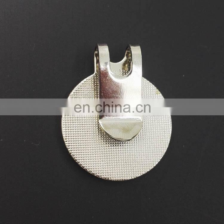 metal golf divot repair tool with golf ball marker