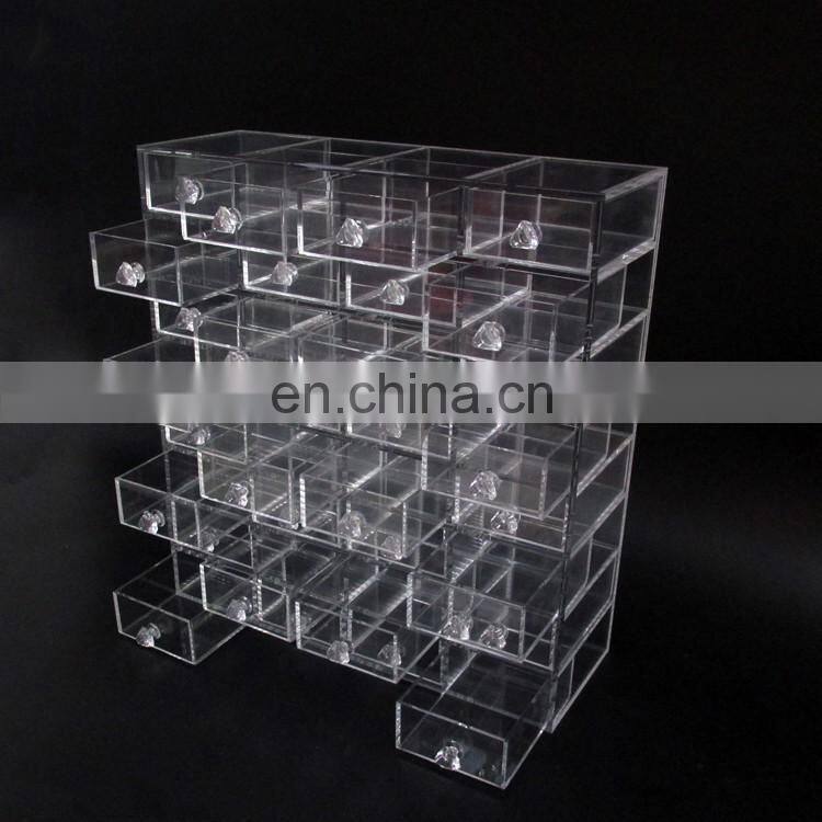 Custom plexiglass acrylic plastic high quality makeup organizer cosmetics receive ark