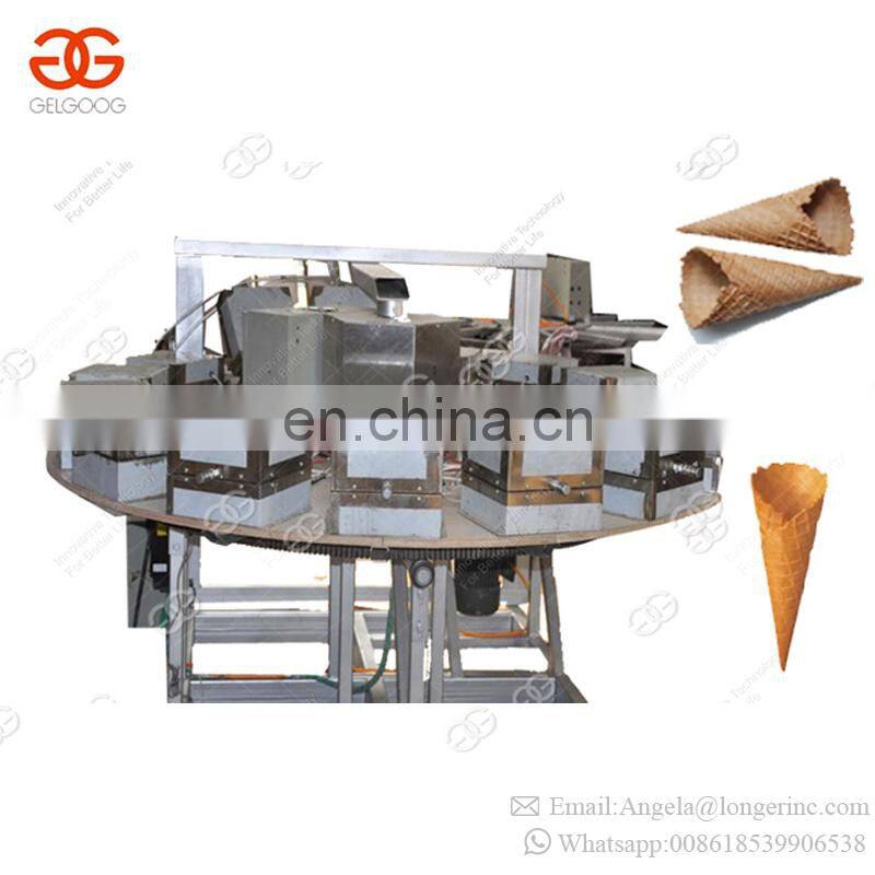 Commercial used Semi Automatic Production Line Making Sugar Snow Kuih kapit Rolled Cono Baking Ice Cream Cone Machine For Sale