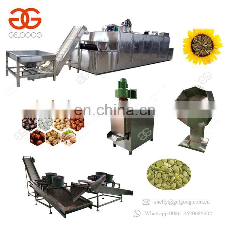 High Quality Roasted Hemp Seed Groundnut Green Bean Cashew Hazelnut Chili Processing Machine Walnut Roasting Line