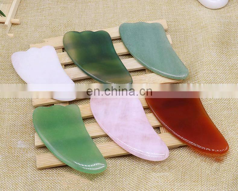 Jeans Scraping Machine Jade Rose Quartz Guasha Stone Scraping Massage Boards