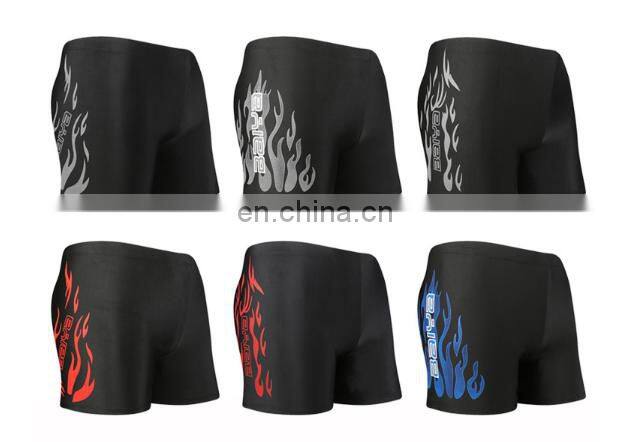 2019 Factory direct sale men's swimming trunks soak hot spring flat Angle loose swimsuit large size flame swimming trunks
