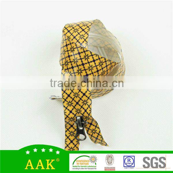 High quality polished lace #5 fancy waterproof open end nylon zipper