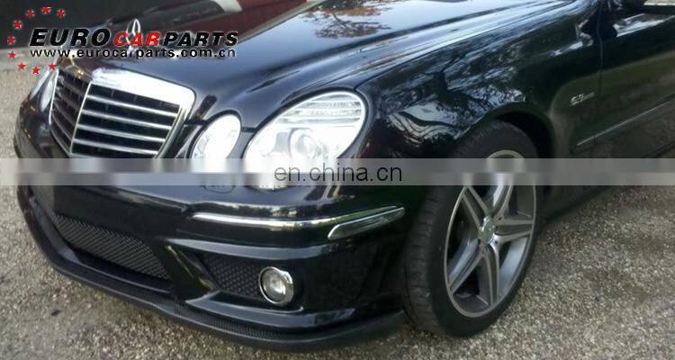 W211 front lip fit for E-class W211 2006-2009year E63 style carbon fiber E63 front spoiler for w211