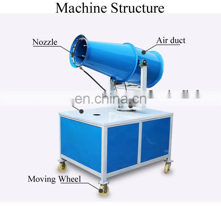 Best Quality Big Fog Capacity Dust Control Water Fog Sprayers Machine