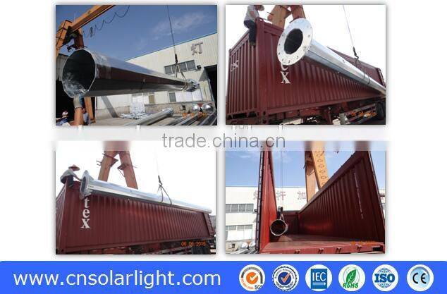 Special price for airport seaport villa high mast lighting poles specification