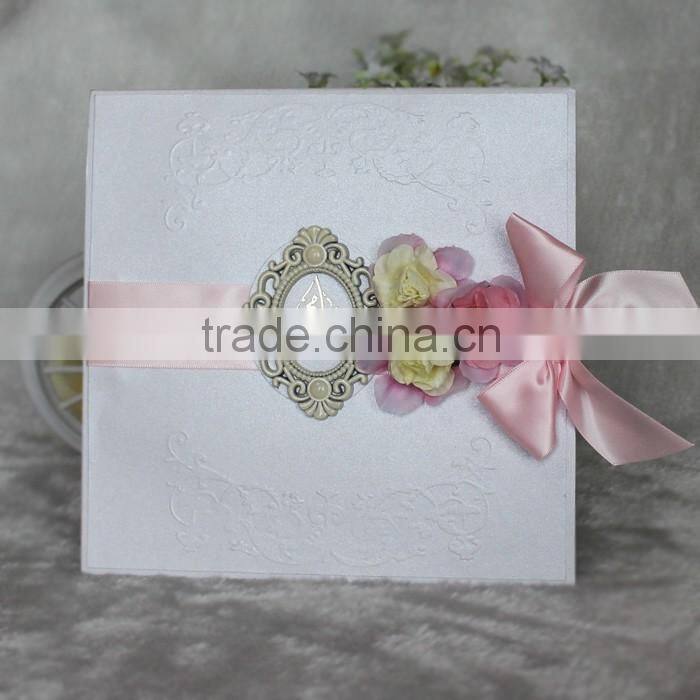 Holy and Solemn Gold Laser Cut Luxurious Puberty Ceremony Invitation Cards in Damask