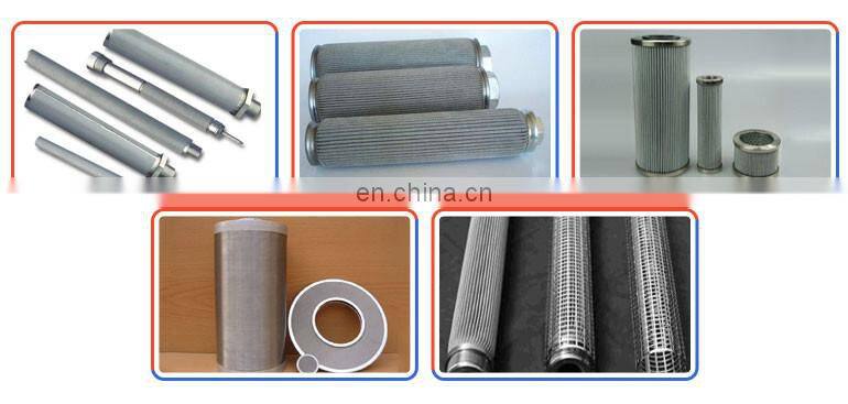 Heat resisting stainless steel filter element for paraffin filtration