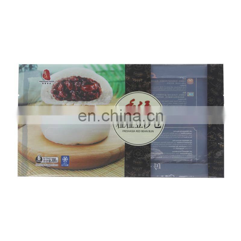 custom wholesale food packing bag frozen seafood packaging bag gusset pouch with tray