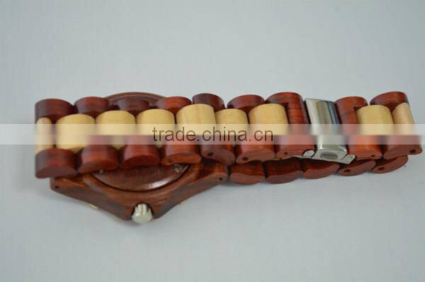 2015 Eco-friendly sandalwood Wristwatch Wooden Watch with date