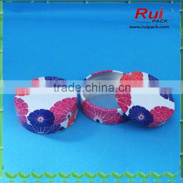 Orange colored aluminum screw lid cream jar,nice colored aluminum jar for hand cream