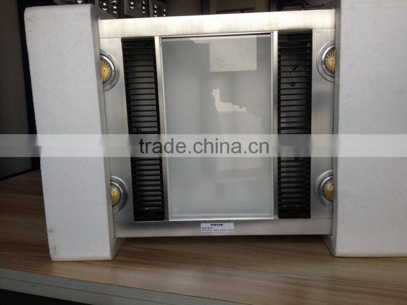 Bathroom heater with halogen lamp glass panel ,LED downlight