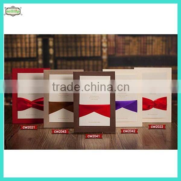 High quality 300g 2014 wedding invitation cards