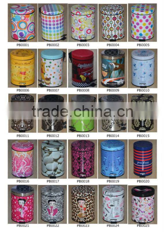 2014 new patent design eco friendly with garbage bags trash can