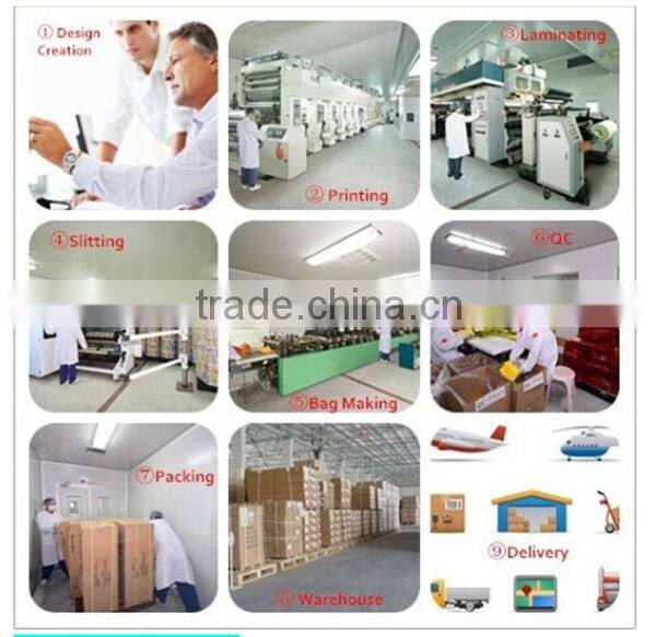 Custom printed standed laundry detergent powder bag with side spout