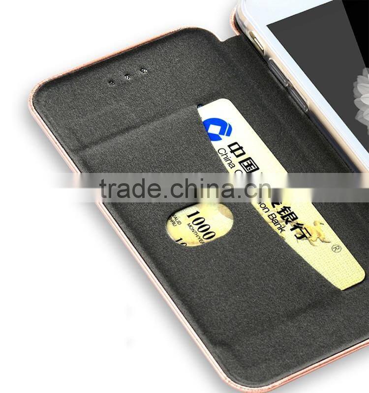 Excellent quality top sell flip leather for iphone 6 6S 6 plus with small MOQ