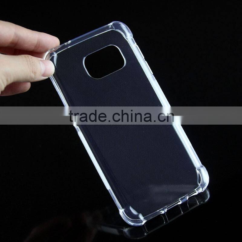 clear Transparent soft tpu anticollision dust control cell phone case for Samsung Galaxy S7 G930 skin