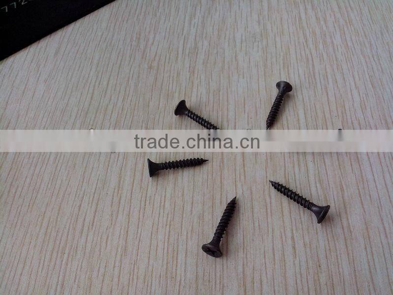 black phosphated drywall screws factory
