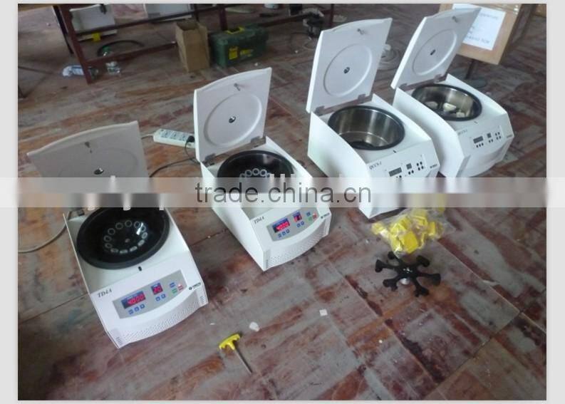 TD5B table type low speed seperating crude oil 4*100ml centrifuge heating 90 degree made in china