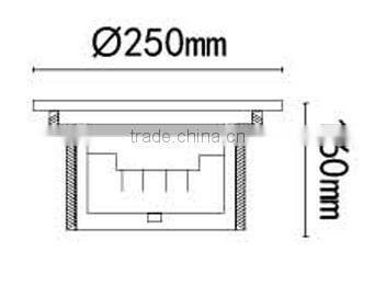 AVT wholesale professional stainless steel underground led light 1-36Watts