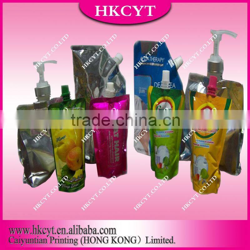 Stand Up Colorful pouch With Spout