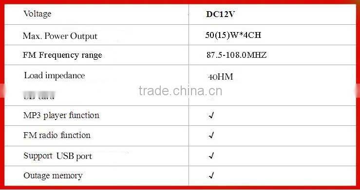 Visual mp3 hot sale fm radio lancer car accessories