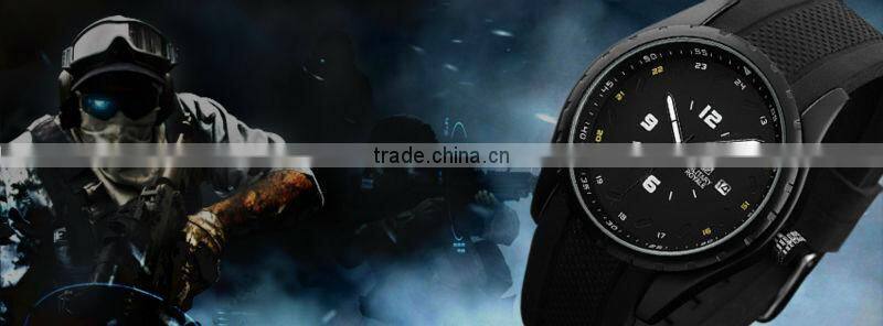 2014 TOP SALE Rubber Man Watch for Sports Military Watch Army Watch