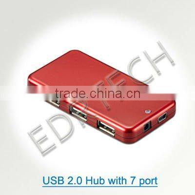 Hot selling USB 2.0 Hub with 7 ports