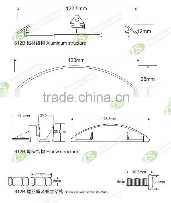 Aluminum&PVC Impact resistance wall protection products
