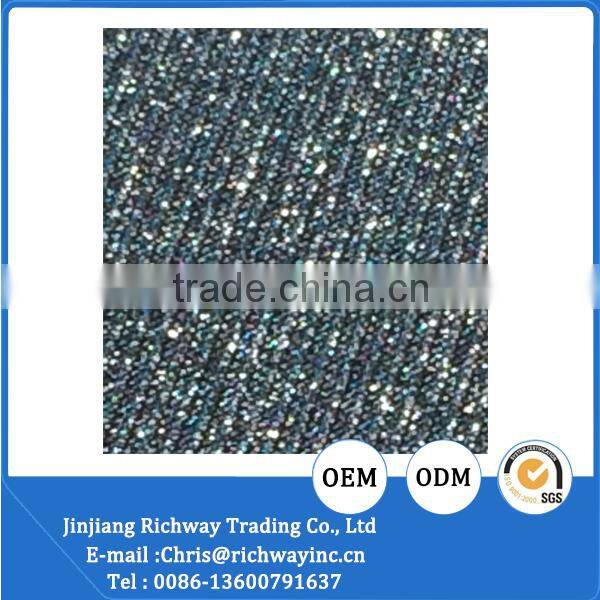 good quality shinny glitter material shoes upper fabric