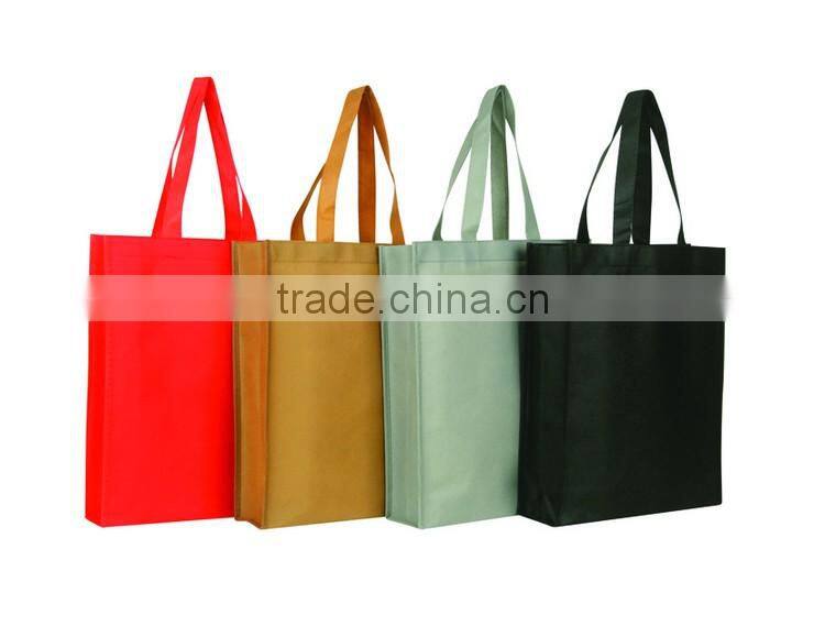 Recycle Die Cut Handle Heat Sealed Non Woven Bag Ultrasonic Shopping Bag